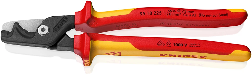 Knipex Škare Makaze 225mm Za Kablove StepCut XL fi 23mm / 120mm2 1000V – 95 18 225