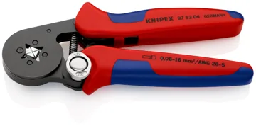 Knipex Kliješta Samopodešavajuća Za Kvadratno Presanje Čahura 0,08-10 / 16 mm2 – 97 53 04