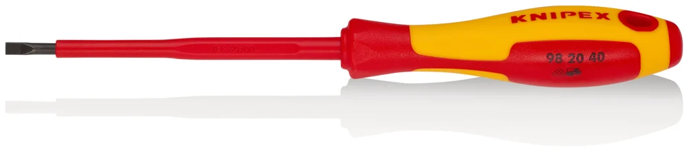 Knipex Odvijač Plosnati VDE 4,0 x 100 / 202 mm 1000V – 98 20 40