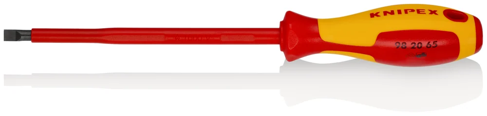 Knipex Odvijač Plosnati VDE 6,5 x 150 / 262 mm 1000V – 98 20 65
