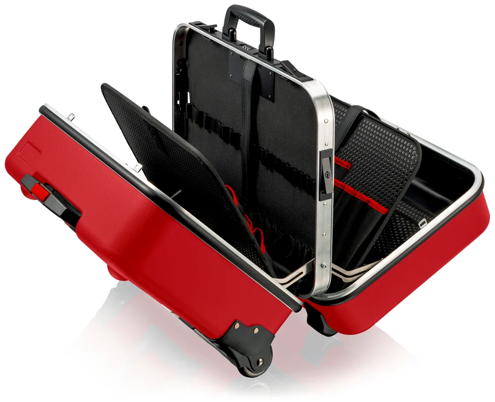 Knipex Kofer Za Alat BIG TWIN MOVE RED Sa Pregradama i Teleskopskom Ručkom 520x435x290mm – 98 99 15 LE