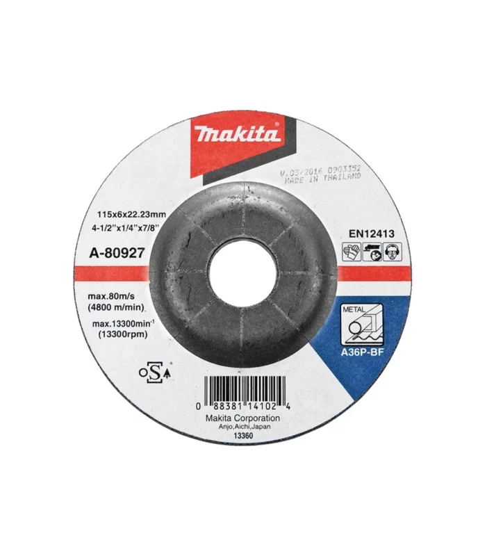 Makita – Brusna ploča za metal, ispupčena, abrazivni disk 125 mm D-18465