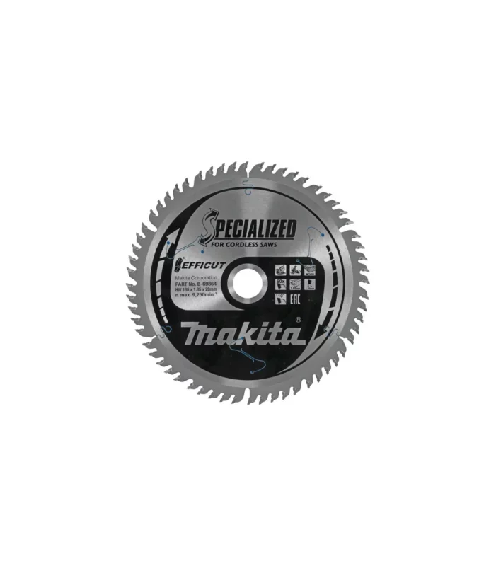 Makita – TCT list pile EFFICUT za poteznu kombinovanu pilu za drvo 165x20mm 60Z B-69864