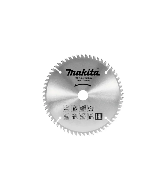 Makita – TCT list pile za kružnu pilu višenamjenski 165x20mm 60Z D-81206