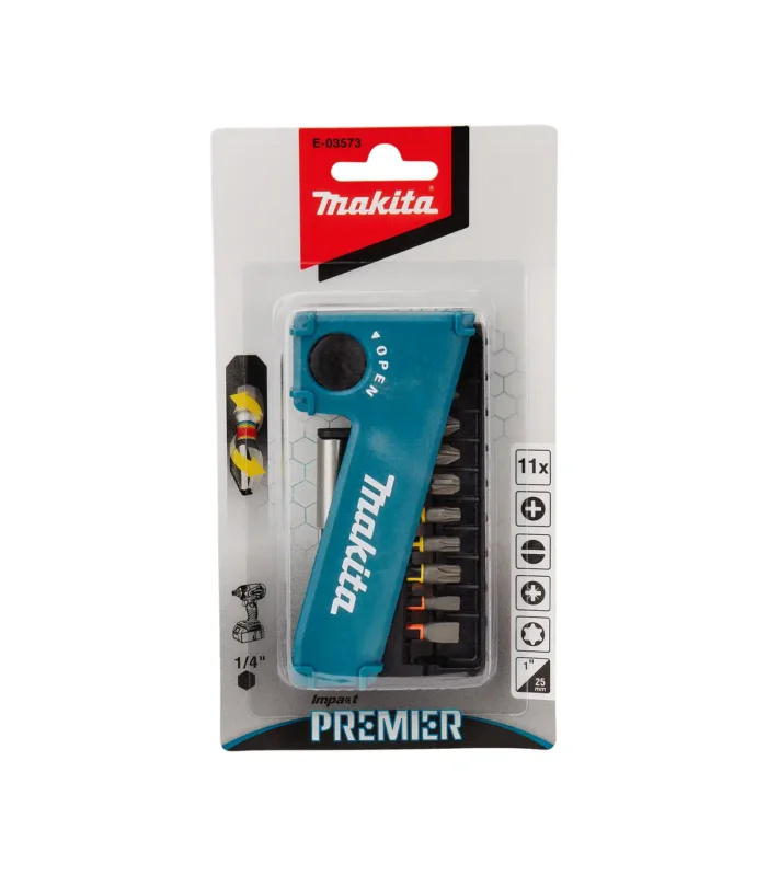Makita – Impact Premier 11-dijelni set bitova 1/4″ E-03573