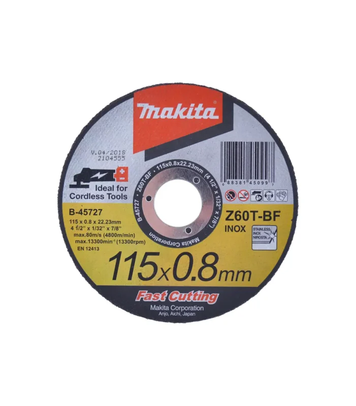 Makita – Rezna ploča 115 x 0,8 tanka ravna INOX E-10861