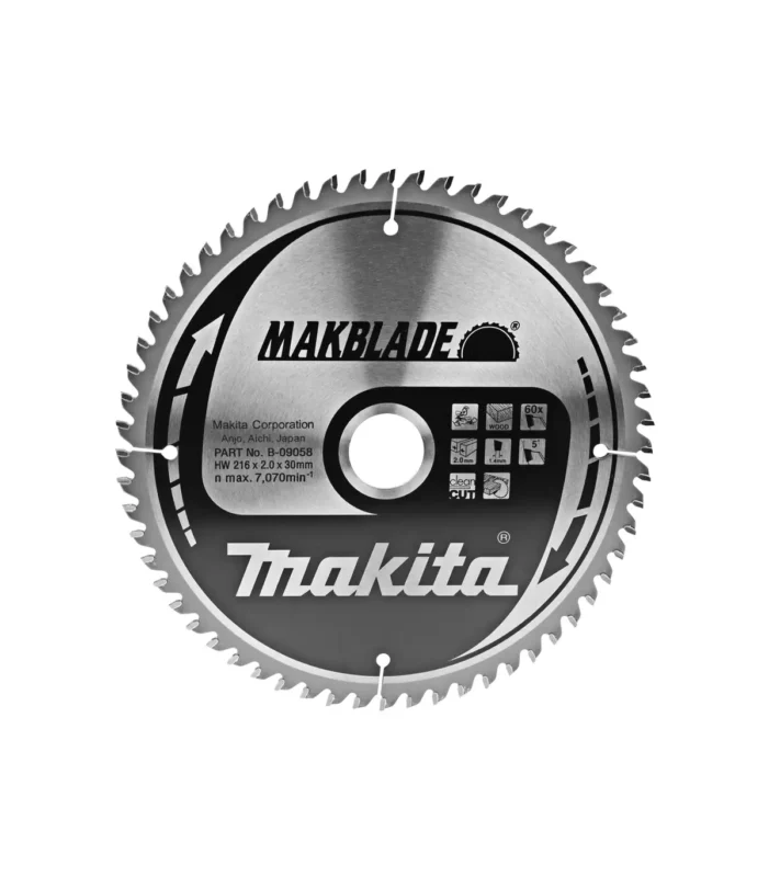 Makita – List / ploča za pilu Mak-Blade 216×30 60Z (za drvo) B-32839