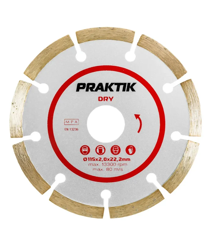 Praktik – Dijamantna rezna ploča segm. 115×1,8x7x22mm P116