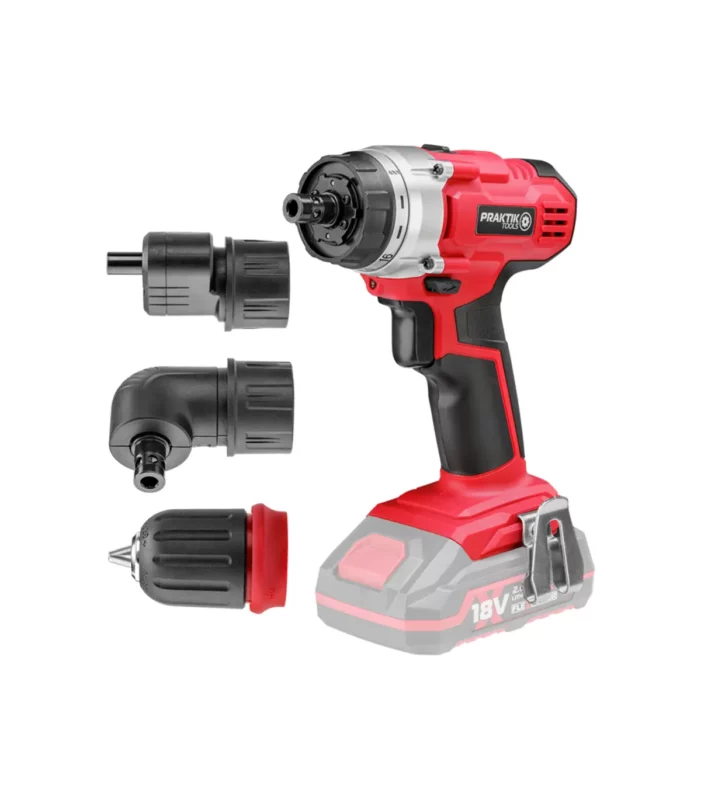 Praktik Tools – Akumulatorska bušilica odvijač 18 V 30 Nm + 3 glave PTQ119 SOLO