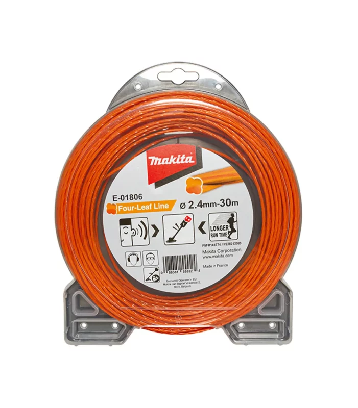 Makita – Četverokraka najlonska nit, narančasta 2.4mm/30m E-01806