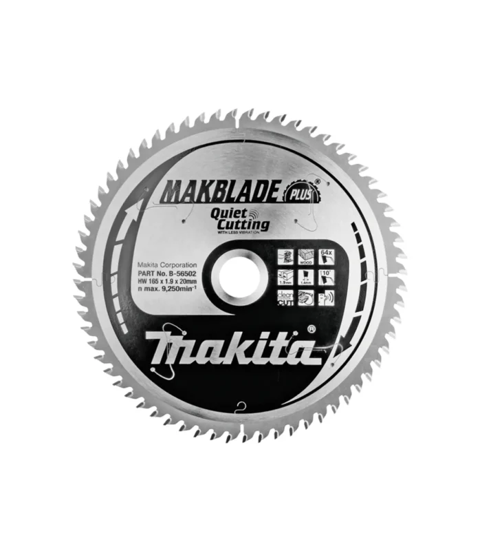 Makita – TCT list potezne kombinovane pile za drvo 165 mm (AC/DC), 165x20x1,4 mm 64Z B-56502