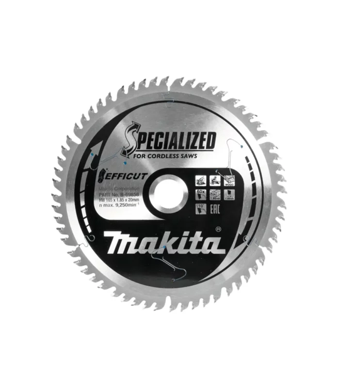Makita – TCT list potezne kombinovane pile za drvo 165 mm EFFICUT, 165x20x1,35 mm 60Z B-69858