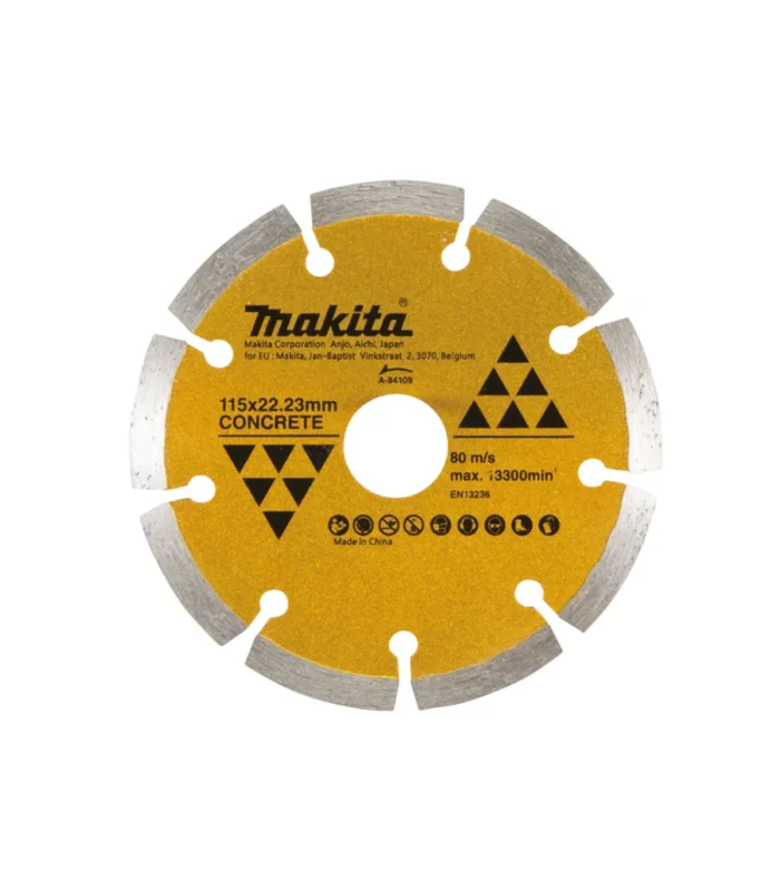 Makita – Dijamantna ploča sa segmentnim rubom za beton 115×22,23×1,9 mm