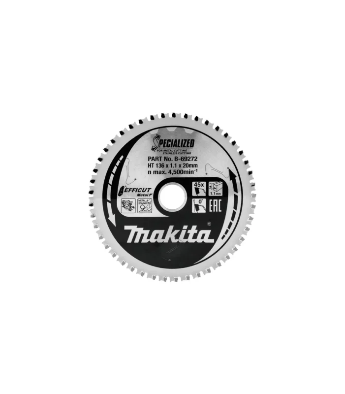 Makita – TCT list kružne pile EFFICUT za ručni rezač metala za metal 150×20 mm, 48Z B-69294