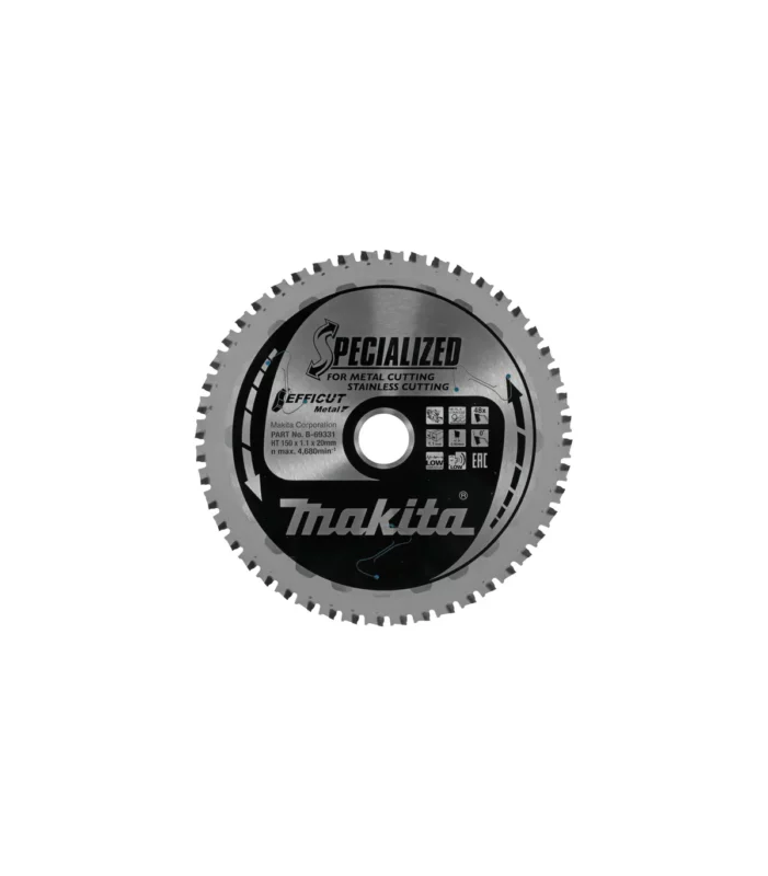 Makita – TCT list pile EFFICUT za ručni rezač metala za metal 150x20mm 48Z B-69331