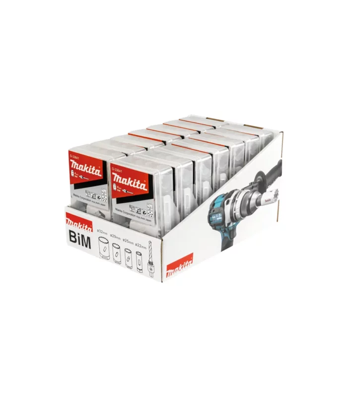 Makita – 4-dijelni set HSS-BIM kruna sa adapterom i centrinim svrdlom (14/1) D-33641-14